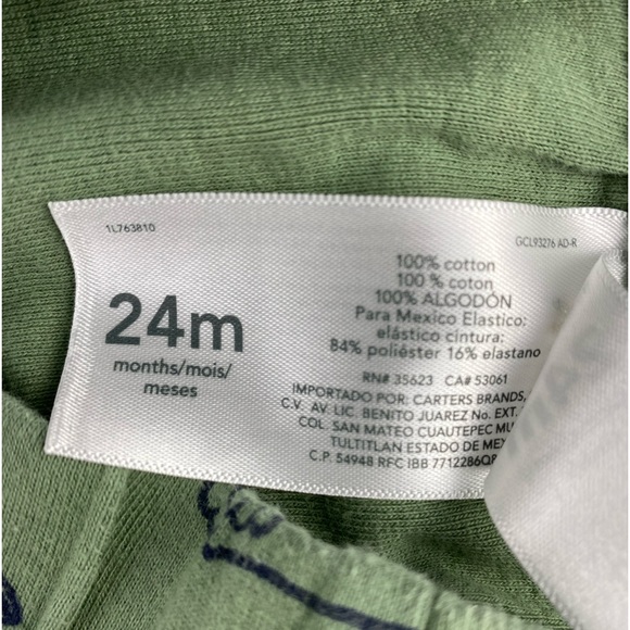 Carter's Allover Lion Print Pull-On Pants size 24 Months - Picture 6 of 6